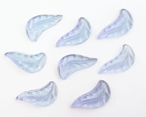 画像1: ヴィンテージ/ドイツ/ガラスカボション/アレキサンドライトリーフ(1個)