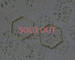 画像1: /ブラス/ヘキサゴンフープL/K16GP(2個)