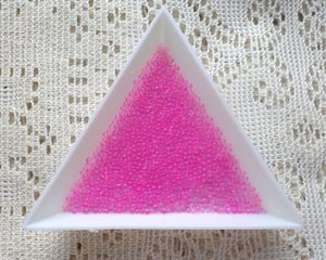画像1: ノーホールガラスボール/ピンク(10g)