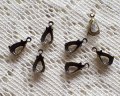 10×6mm用/ブラスセッティング/オープンバック/金古美(1個)