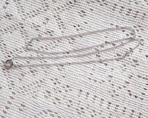 画像4: リングチェーン/本ロジウムメッキ/全長約40cm