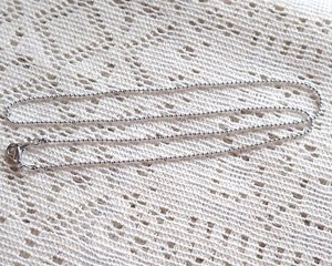 画像4: カットボールチェーン/本ロジウムメッキ/全長約45cm