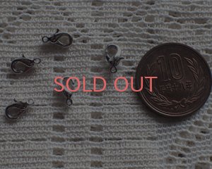 画像2: カニカン10mm/本ロジウムメッキ（5個入り)