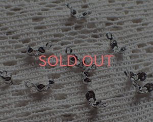 画像1: カン付3mmボールチップ/本ロジウムメッキ/10個