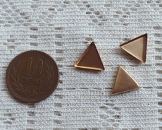 画像2: ブラス皿/トライアングル/11mm(2個) (2)