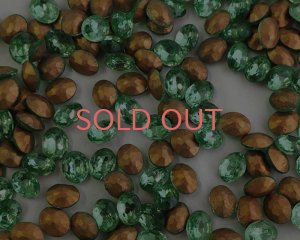 画像1: ヴィンテージ/チェコ/ガラスストーン/ペリドット/10×8mm(2個)