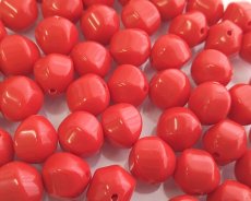 画像1: ヴィンテージ/ドイツ/ルーサイト/バルーン/レッド/約11mm(1個) (1)