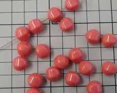画像2: ヴィンテージ/ドイツ/ルーサイト/バルーン/コーラル/約11mm(1個) (2)