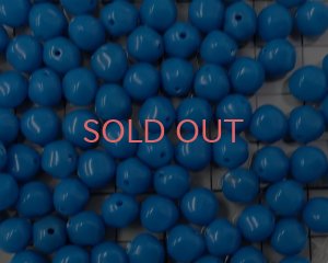 画像2: ヴィンテージ/ドイツ/ルーサイト/バルーンS/ブルー/約8mm(2個)