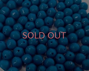 画像1: ヴィンテージ/ドイツ/ルーサイト/バルーンS/ブルー/約8mm(2個)