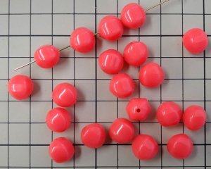 画像2: ヴィンテージ/ドイツ/ルーサイト/バルーン/キャンディピンク/約11mm(1個)