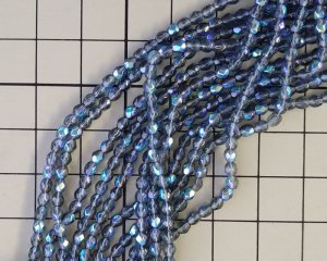 画像2: チェコガラスビーズ/ファイアポリッシュラウンド/モンタナオーロラ/3mm(20個)
