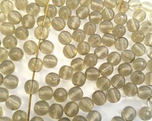 画像1: チェコガラスビーズ/ラウンド/ブラックダイヤモンド/6mm(10個)