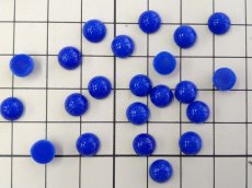 画像2: ns222/ヴィンテージ/ドイツ/ガラスカボション/ネイビースター/約7mm(1個) (2)