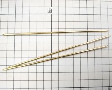 画像3: 真鍮製かんざし（ゴールドメッキ） (3)