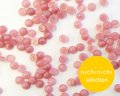 ns240/ヴィンテージ/ドイツ/ガラスカボション/ピンクムーンミックス/約4mm(10個)