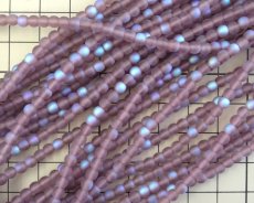 画像2: チェコガラスビーズ/ラウンド/マットアメシストオーロラ/約4mm(45個) (2)