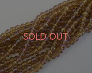 画像1: チェコガラスビーズ/ラウンド/ブラウンアイリス/約4mm(45個)