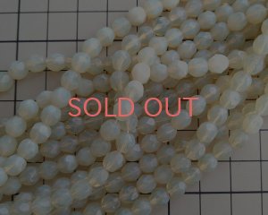 画像2: チェコガラスビーズ/ファイアポリッシュ/ライトイエローオパール/約6mm(10個)