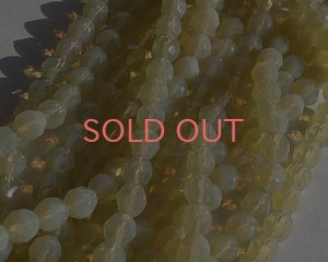 画像3: チェコガラスビーズ/ファイアポリッシュ/ライトイエローオパール/約6mm(10個)