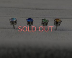 画像4: SUS316サージカルステンレス石座ピアス（１ペア）