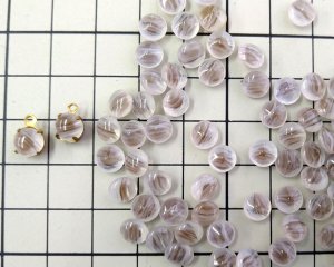 画像2:  ヴィンテージ/ドイツ/ガラス/パープルストライプ/29ss(2個)