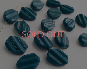 画像1: ヴィンテージ/ドイツ/プラスチック/ウェイブ/ブルーグリーン（1個）