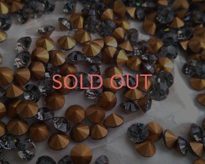 画像1: デッドストック/スワロフスキー/#1012/ブラックダイヤモンド/30ss(4個)