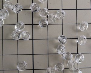 画像2: チェコガラスビーズ/ファイアポリッシュ/6mm/クリスタル(10個）