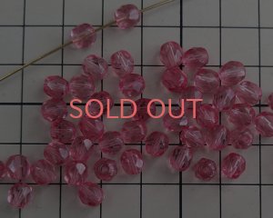 画像2: チェコガラスビーズ/ファイアポリッシュ/6mm/ローズミックス(10個）