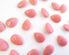 画像1: ヴィンテージ/ドイツ/オペークピンク/15×11mm（1個） (1)
