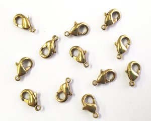 画像1: メッキなし真鍮/クラスプ/S/新ロット(1個)