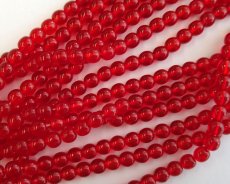 画像1: チェコガラスビーズ/ラウンド/シャムルビー/5mm(10個) (1)