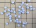 画像3: チェコガラスビーズ/ミニバレル/約4mm/ベビーブルーマーブル（30個） (3)