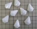 画像2: ヴィンテージ/ドイツ/プラスチック/ホワイトカットドロップ/約10mm（1個） (2)