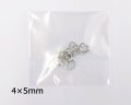 Cカン/本ロジウムメッキ/約4×5mm/線径0.8mm(約0.5g)