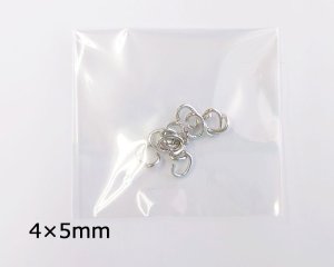画像1: Cカン/本ロジウムメッキ/約4×5mm/線径0.8mm(約0.5g)