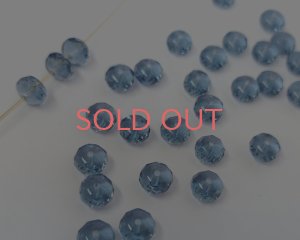 画像1: チェコガラスビーズ/ファイアポリッシュ/ボタン/モンタナ(10個)