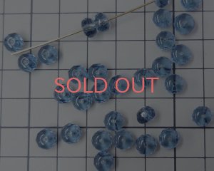 画像2: チェコガラスビーズ/ファイアポリッシュ/ボタン/モンタナ(10個)