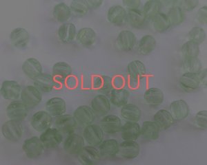 画像3: ヴィンテージ/チェコ/ミニフルーテッドラウンド/ペリドット(10個)