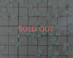 画像2: ヴィンテージ/チェコ/ミニフルーテッドラウンド/ペリドット(10個)