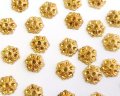 ヴィンテージ/USA/ブラス/ミニフラワーパーツ /約9mm(1個)　