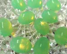 画像4: ヴィンテージ/USA/アクリルカボション/ミルキーグリーン/約25×18m(1個） (4)