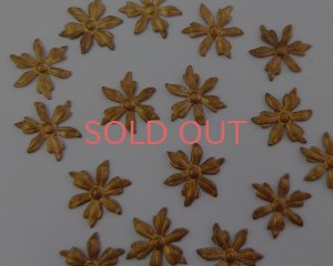 画像1: ヴィンテージ/USA/ブラススタンピング/フラワー(1個)