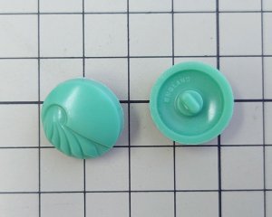 画像2: ヴィンテージ/イングランド/プラスチック/グリーンラウンドボタン（1個）