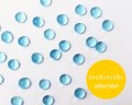 ns308/ヴィンテージ/ドイツ/ガラスカボション/アクアブルー/約4mm(10個)