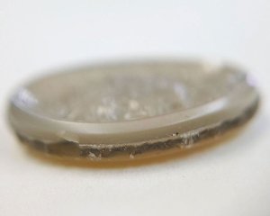 画像2: ns302/ヴィンテージ/ドイツ/ガラスカボション/豊穣の女神/約20×15mm（1個）