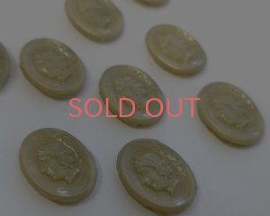 画像4: ns302/ヴィンテージ/ドイツ/ガラスカボション/豊穣の女神/約20×15mm（1個）