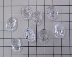 画像3: ns324/ヴィンテージ/ドイツ/ガラスカメオ/クリスタル/約18×13mm/(1個) (3)