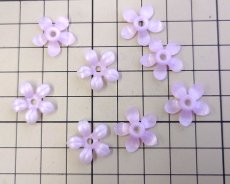 画像3: ヴィンテージ/ドイツ/プラスティック/フラワーF/ライラック（4個） (3)